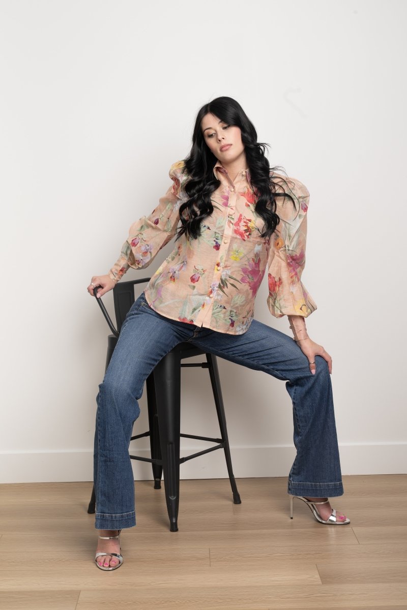 Lily Flower Shirt – Orange XO, Tina