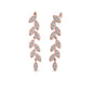 Pave Diamond Leaf Drop Earring Fascinating Diamonds