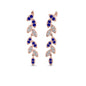 Pave Diamond Leaf Drop Earring Fascinating Diamonds