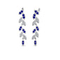 Pave Diamond Leaf Drop Earring Fascinating Diamonds