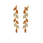 Pave Diamond Leaf Drop Earring Fascinating Diamonds