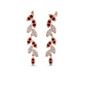 Pave Diamond Leaf Drop Earring Fascinating Diamonds