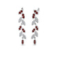 Pave Diamond Leaf Drop Earring Fascinating Diamonds