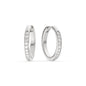 Pave Set Round Diamond Hinged Hoop Earrings Fascinating Diamonds