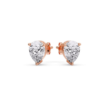 Diamond Pear Cut 3 Prong Earring Fascinating Diamonds