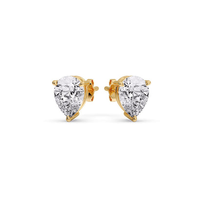 Diamond Pear Cut 3 Prong Earring Fascinating Diamonds