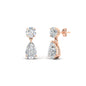 Round And Pear Drop Stud Earrings Fascinating Diamonds