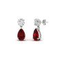 Round And Pear Drop Stud Earrings Fascinating Diamonds