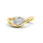 Curve Wave Pear Shaped Solitaire Diamond Ring Fascinating Diamonds