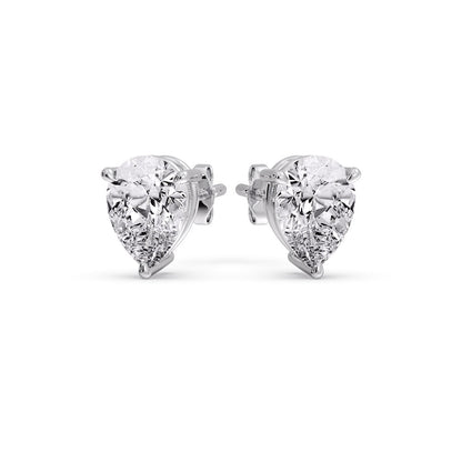 Diamond Pear Cut 3 Prong Earring Fascinating Diamonds