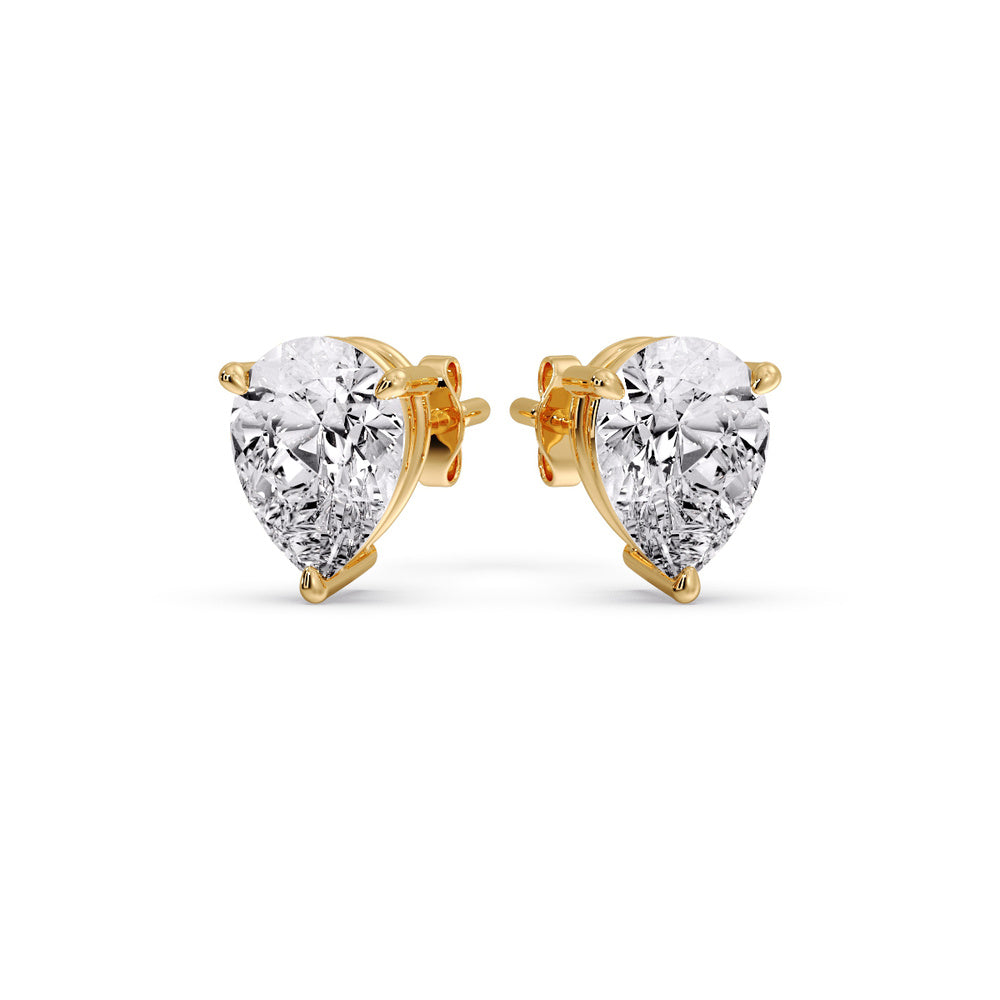 Diamond Pear Cut 3 Prong Earring Fascinating Diamonds