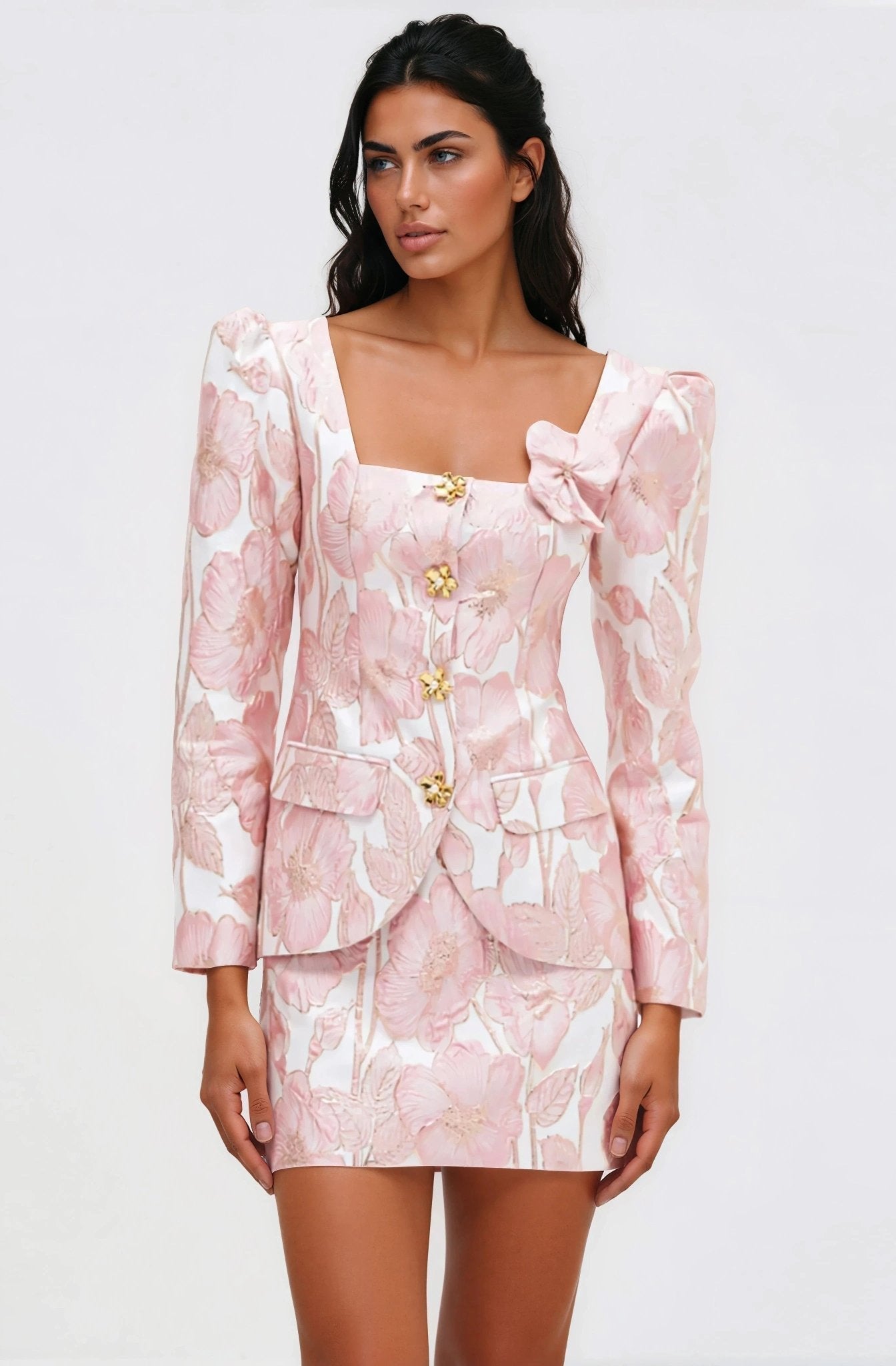 Petal Jacquard Jacket – Pink XO, Tina