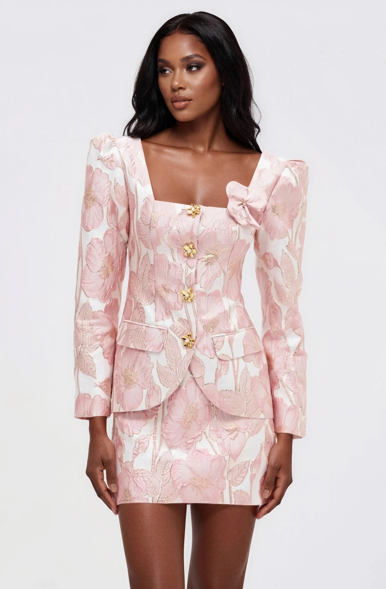 Petal Jacquard Jacket – Pink XO, Tina