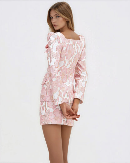 Petal Jacquard Jacket – Pink XO, Tina
