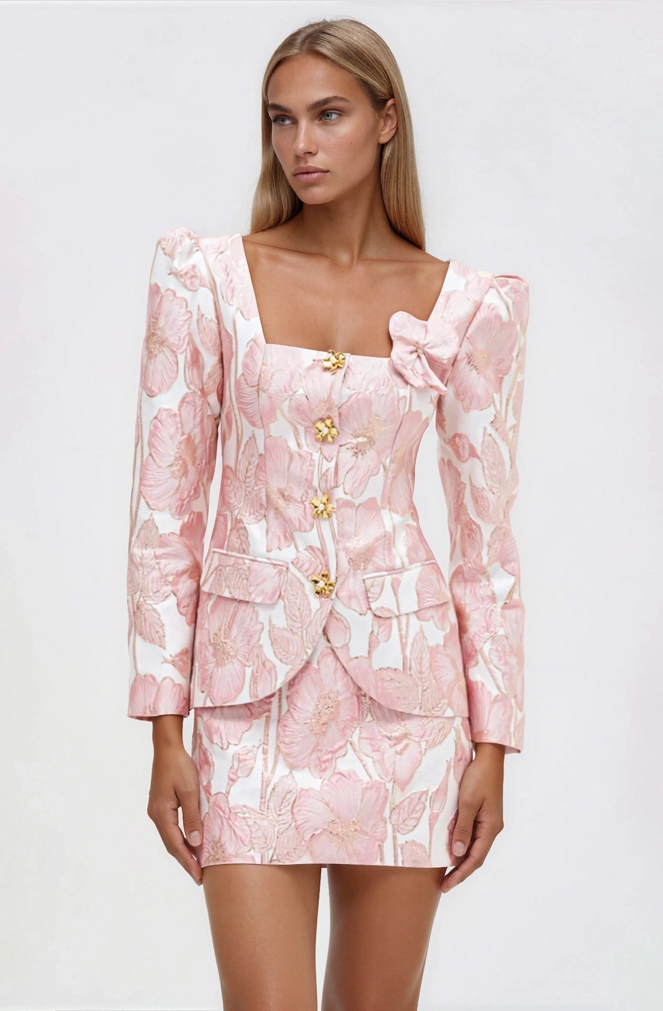 Petal Jacquard Jacket – Pink XO, Tina