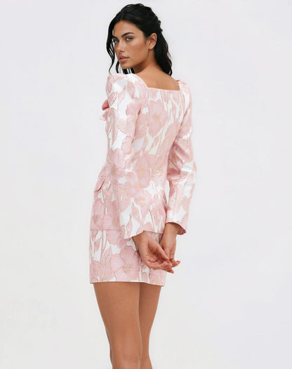 Petal Jacquard Jacket – Pink XO, Tina