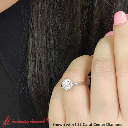 Classic Six Prong Solitaire Ring Fascinating Diamonds