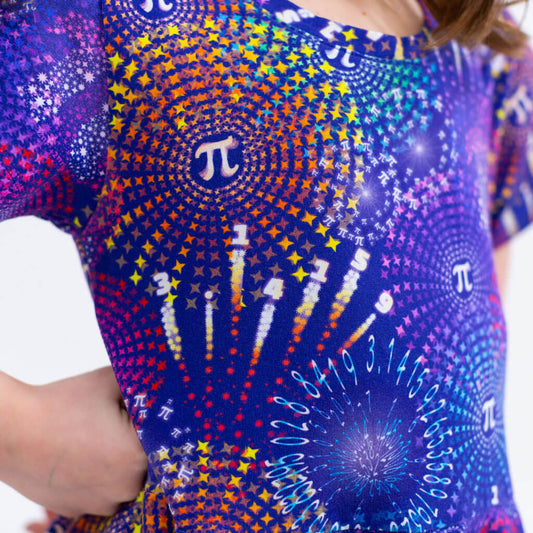 "Pi-rotechnics" Pi Fireworks Super Twirler Dress with Pockets Princess Awesome & Boy Wonder