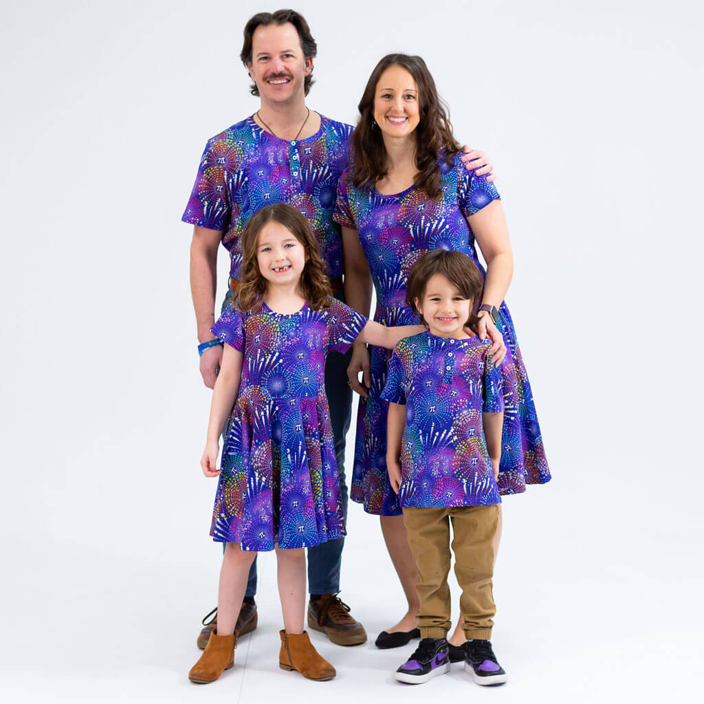 "Pi-rotechnics" Pi Fireworks Super Twirler Dress with Pockets Princess Awesome & Boy Wonder