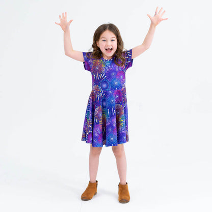 "Pi-rotechnics" Pi Fireworks Super Twirler Dress with Pockets Princess Awesome & Boy Wonder