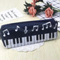 Piano Music Notes Keyboard Pencil Case Large Capacity Pencil Bags Cool Print Stationery Office School Cute Pencil Cases Stevvex
