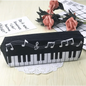 Piano Music Notes Keyboard Pencil Case Large Capacity Pencil Bags Cool Print Stationery Office School Cute Pencil Cases Stevvex