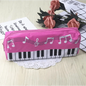 Piano Music Notes Keyboard Pencil Case Large Capacity Pencil Bags Cool Print Stationery Office School Cute Pencil Cases Stevvex