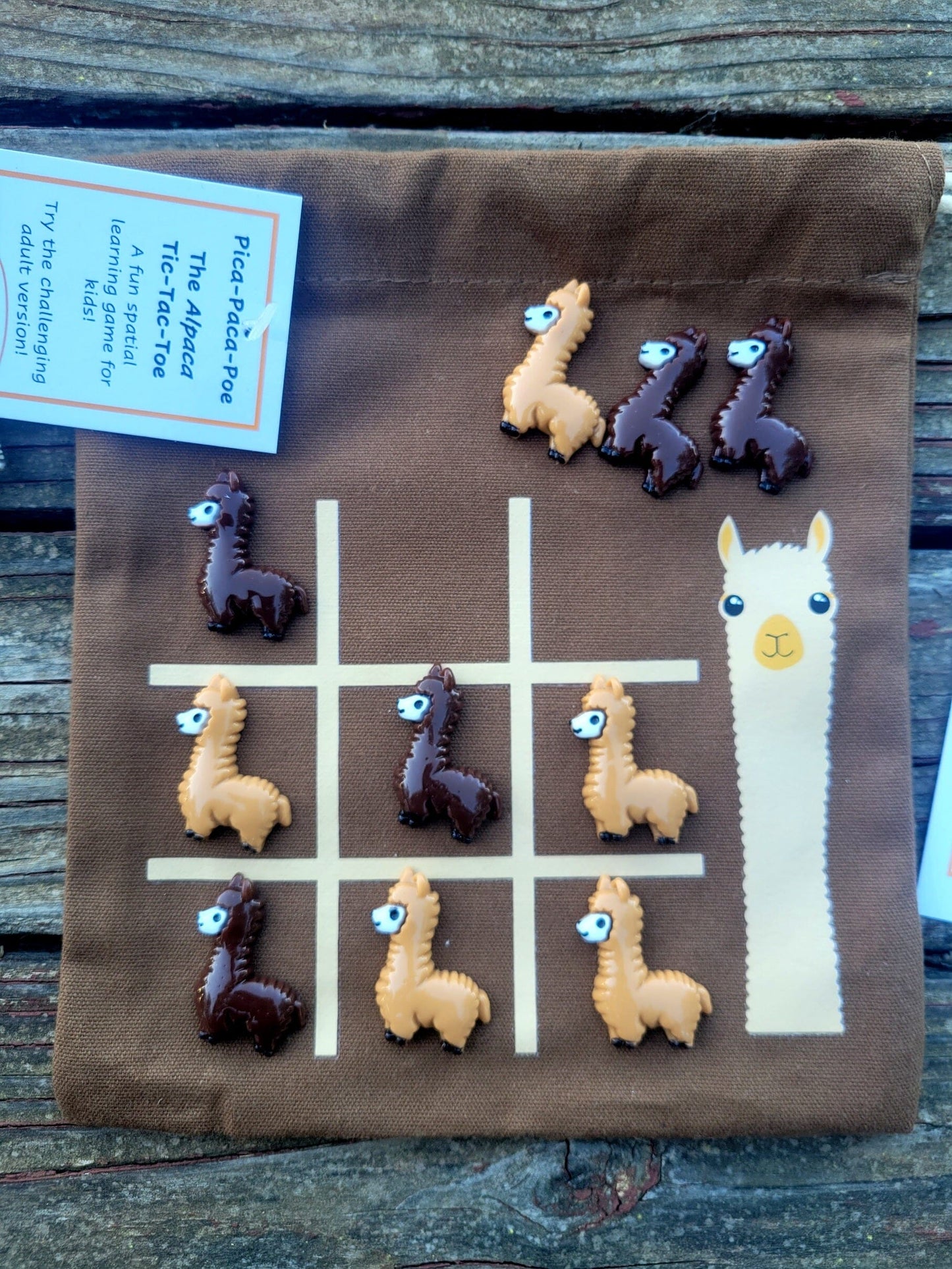 Pica Paca Poe - Alpaca Tic-Tac-Toe Game Purely Alpaca