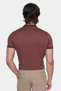 The Mercerized Cotton Polo (Brick) Bright Moons