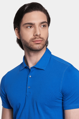 The Mercerized Cotton Polo(Royal Blue) Bright Moons