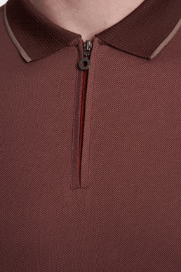 The Mercerized Cotton Polo (Brick) Bright Moons
