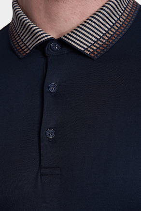 The Mercerized Cotton Polo (Navy Olive) Bright Moons