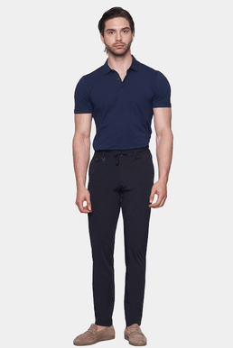 The Mercerized Cotton Polo (Navy) Bright Moons