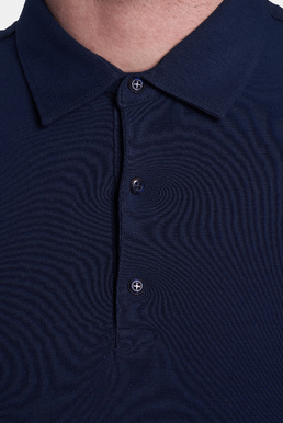 The Mercerized Cotton Polo (Navy) Bright Moons