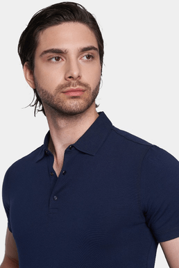 The Mercerized Cotton Polo (Navy) Bright Moons