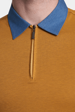 The Mercerized Cotton Polo (Gulf Orange) Bright Moons