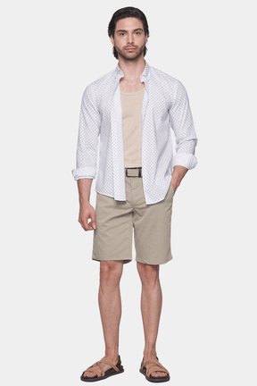 Premium Cotton dress shirt(polka dot) Bright Moons