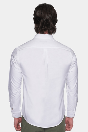 Premium Cotton Dress Shirt (White) Bright Moons