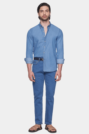 The Denim Shirt (Light Blue) Bright Moons