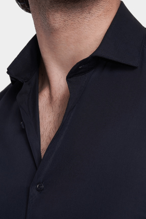 Premium Cotton Dress Shirt (Night) Bright Moons