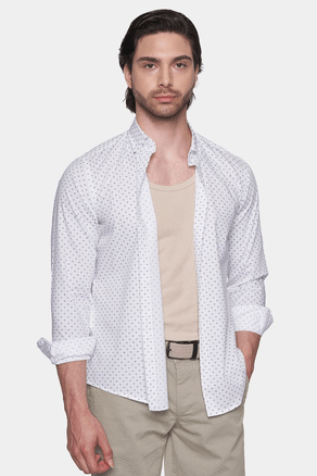 Premium Cotton dress shirt(polka dot) Bright Moons