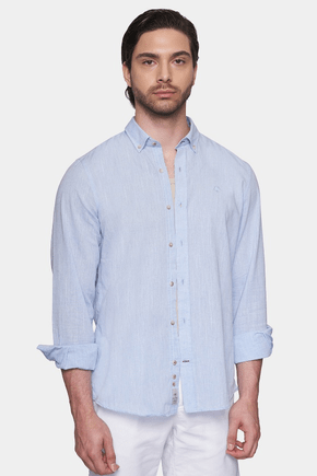 The Luxury Linen Shirt (Sky Blue) Bright Moons
