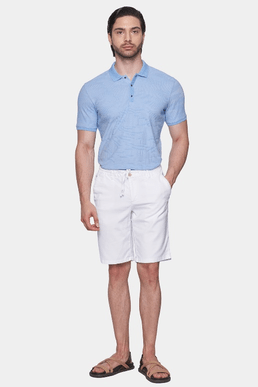 The Mercerized Cotton Polo (Summer Sky Blue) Bright Moons