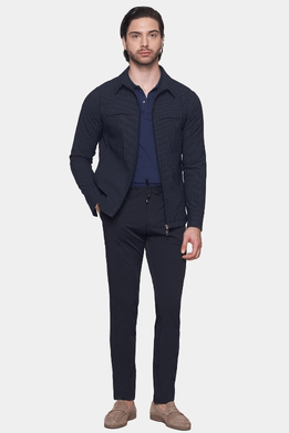 The Mercerized Cotton Polo (Deep Sea) Bright Moons