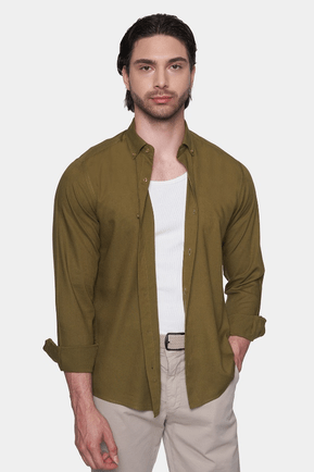 Premium Cotton Dress Shirt (Earth) Bright Moons