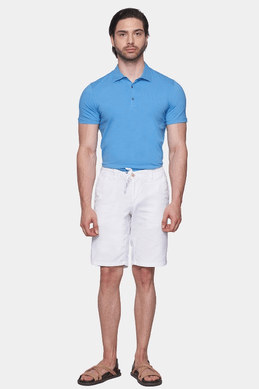 The Mercerized Cotton Polo (Blue) Bright Moons