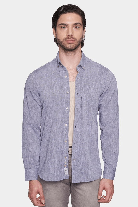 The Luxury Linen Shirt (Lavender) Bright Moons
