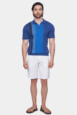 The Mercerized Cotton Polo (Ocean Tones) Bright Moons