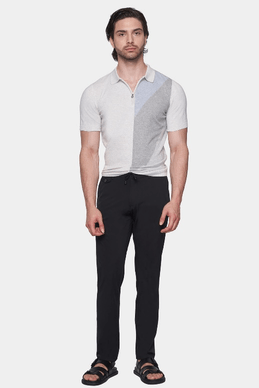The Mercerized Cotton Polo (Blued Gray) Bright Moons