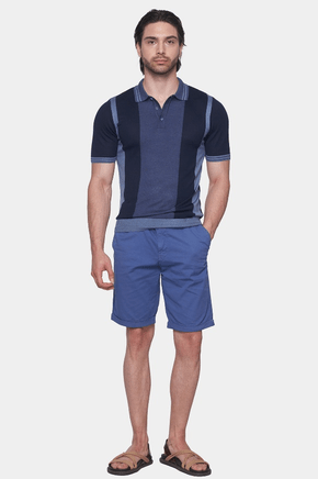 The Mercerized Cotton Polo (Marine Blue) Bright Moons